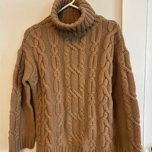 Tuckernuck Tan Cable Knit Sweate